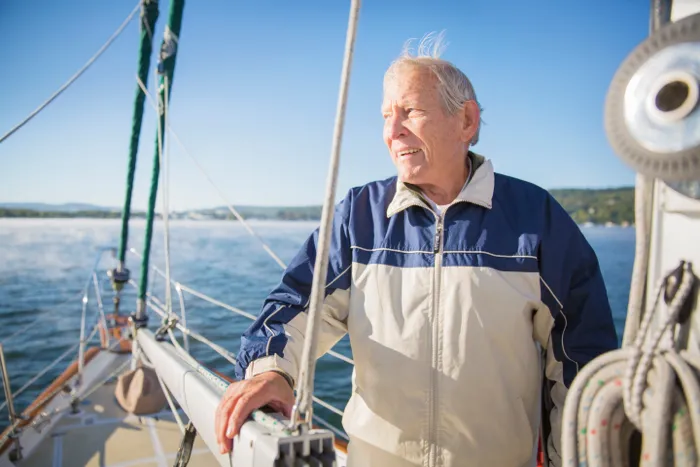 man on sailboat